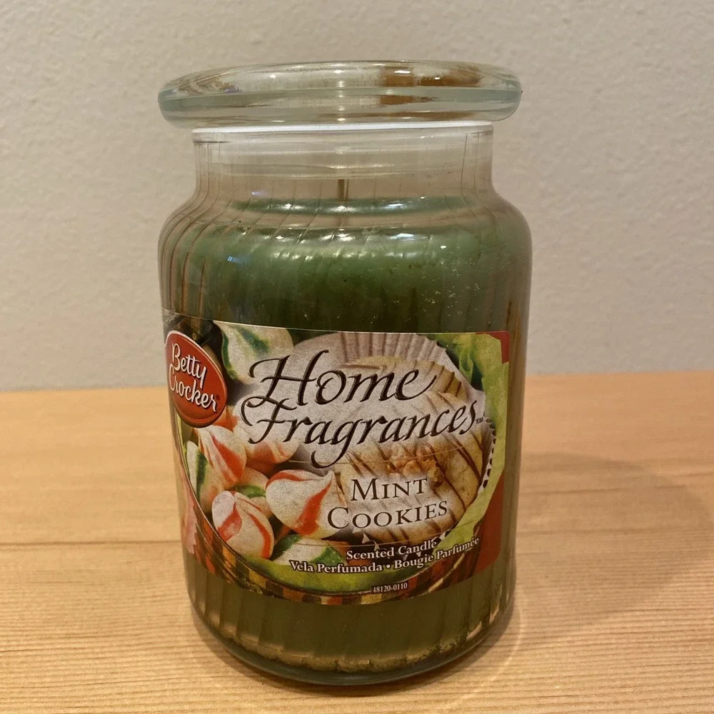 NOS‎ 2003 Betty Crocker Home Fragrances Scented Candle MINT COOKIES 32oz.